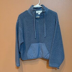 Vintage Havana Blue Sherpa Hoodie